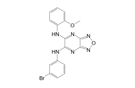 6-N-(3-bromophenyl)-5-N-(2-methoxyphenyl)-[1,2,5]oxadiazolo[3,4-b]pyrazine-5,6-diamine