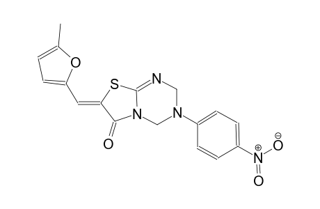 (7Z)-7-[(5-methyl-2-furyl)methylene]-3-(4-nitrophenyl)-3,4-dihydro-2H-[1,3]thiazolo[3,2-a][1,3,5]triazin-6(7H)-one