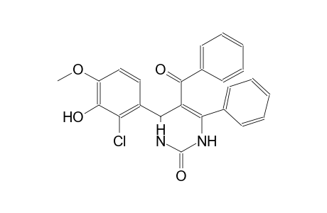 5-benzoyl-4-(2-chloro-3-hydroxy-4-methoxyphenyl)-6-phenyl-3,4-dihydro-2(1H)-pyrimidinone