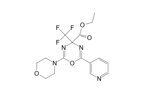 Ethyl 2-morpholino-6-(3-pyridyl)-4-(trifluoromethyl)-4H-1,3,5-oxadiazine-4-carboxylate