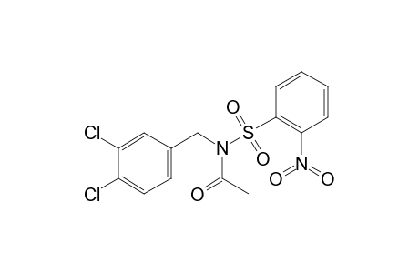 N-(3,4-Dichlorobenzyl)-2-nitrobenzenesulfonamide, N-acetyl