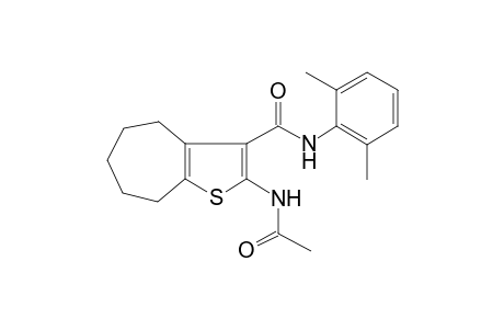 4H-cyclohepta[b]thiophene-3-carboxamide, 2-(acetylamino)-N-(2,6-dimethylphenyl)-5,6,7,8-tetrahydro-