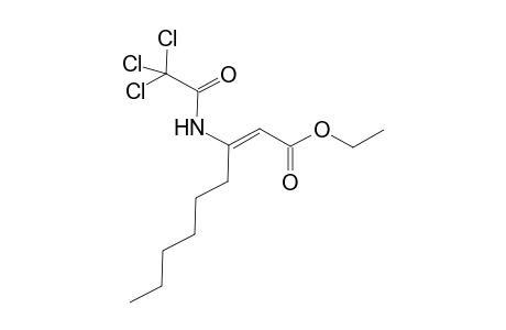 (E)-Ethyl 3-Trichloroacetylamino-2-nonenoate