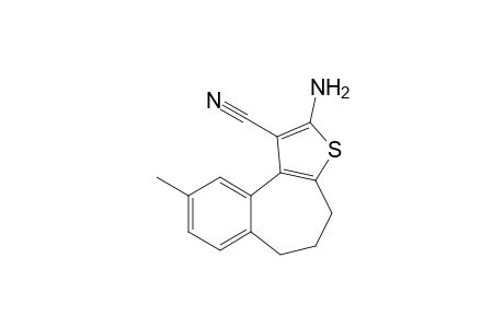 2-Amino-9-methyl-5,6-dihydro-4H-benzo[3,4]cyclohepta[b]thiophene-1-carbonitrile