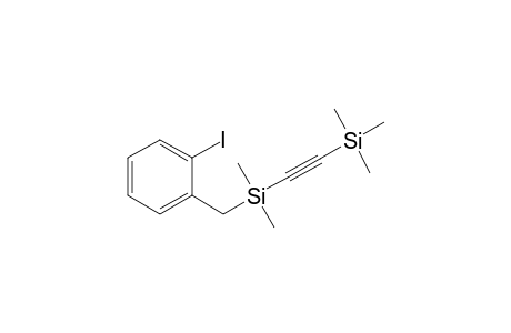 1-[(Dimethyl-trimethylsilanylethynyl-silanyl)-methyl]-2-iodo-benzene