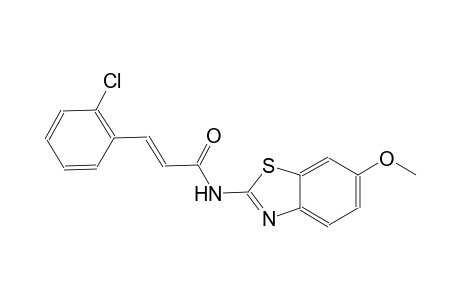 (2E)-3-(2-chlorophenyl)-N-(6-methoxy-1,3-benzothiazol-2-yl)-2-propenamide