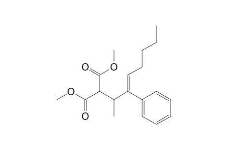 Propanedioic acid, (1-methyl-2-phenyl-2-heptenyl)-, dimethyl ester, (Z)-