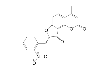 8-(2'-Nitrobenzylideno)-4-methyldihydrofuro[2,3-h]coumarin-9-one