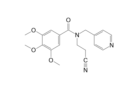 N-(2-cyanoethyl)-N-[(4-pyridyl)methyl]3,4,5-trimethoxybenzamide