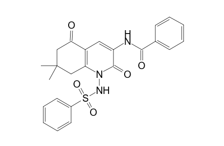 N-[1-(benzenesulfonamido)-2,5-diketo-7,7-dimethyl-6,8-dihydroquinolin-3-yl]benzamide