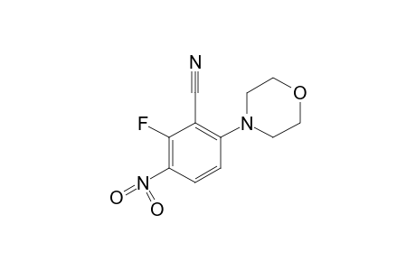 6-fluoro-2-morpholino-5-nitrobenzonitrile