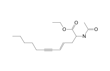 Ethyl 2-(acetamido)dodec-4-en-6-ynoate