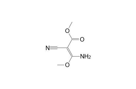 (E)-3-amino-2-cyano-3-methoxy-acrylic acid methyl ester