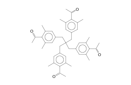 1-[4-[3-(4-acetyl-3,5-dimethyl-phenyl)-2,2-bis[(4-acetyl-3,5-dimethyl-phenyl)methyl]propyl]-2,6-dimethyl-phenyl]ethanone