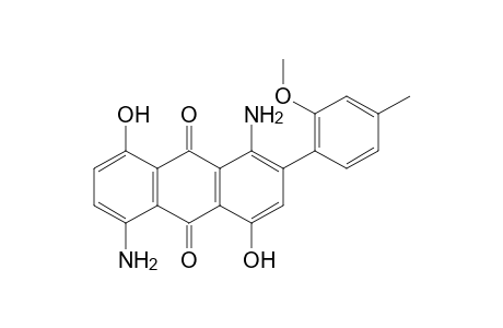 1,5-Diamino-4,8-dihydroxy-2-(2-methoxy-p-tolyl)anthraquinone