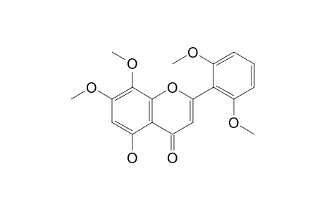 2-(2,6-Dimethoxyphenyl)-5-hydroxy-7,8-dimethoxy-1-benzopyran-4-one