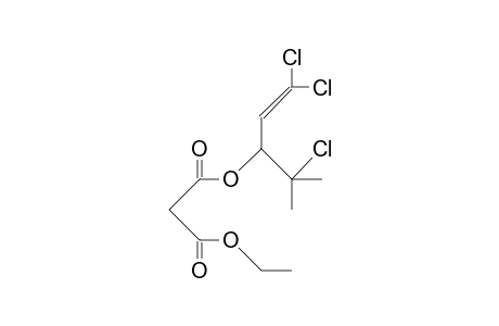 Malonic acid, ethyl 1,1,4-trichloro-4-methyl-1-penten-3-yl ester