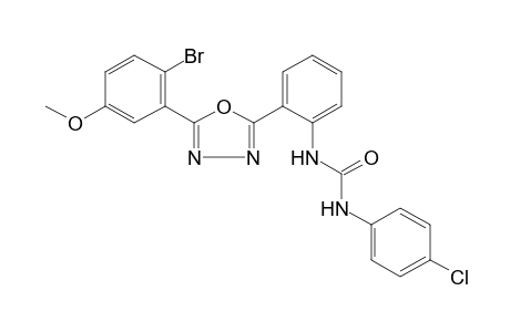 2-[5-(2-bromo-5-methoxyphenyl)-1,3,4-oxadiazol-2-yl]-4'-chlorocarbanilide