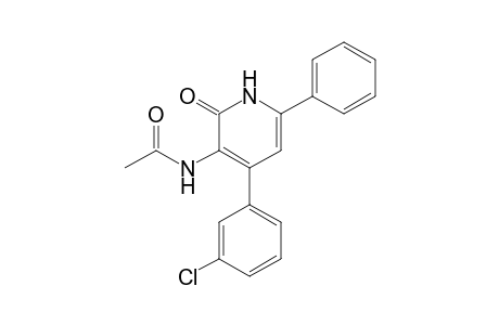 3-Acetamido-4-(3-chlorophenyl)-6-phenyl-2(1H)-pyridone