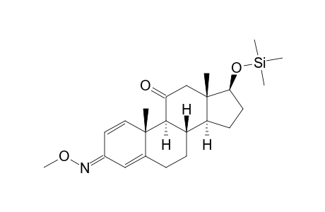 17.BETA.-[(TRIMETHYLSILYL)OXY]-ANDROSTA-1,4-DIENE-3,11-DIONE-3-(O-METHYLOXIME)