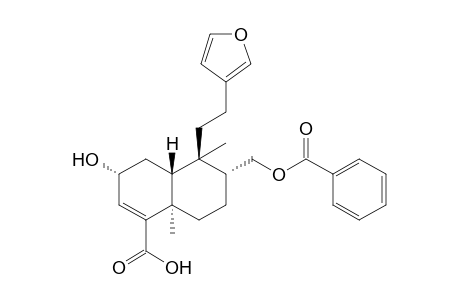 15,16-EPOXY-8-ALPHA-(BENZOYLOXY)-METHYL-2-ALPHA-HYDROXYCLERODA-3,13-(16),14-TRIEN-18-OIC_ACID;REL-(3-R,4A-R,5-S,6-S,8A-S)-6-[