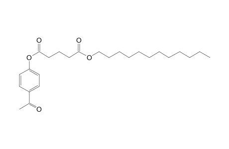 Glutaric acid, 4-acetylphenyl dodecyl ester