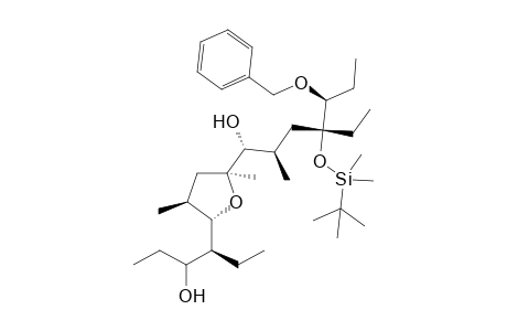 (3RS,4S)-4-{(2S,3S,5S)-5-[(1R,2R,4R,5S)-5-Benzyloxy-4-tert-butyldimethylsilyloxy-4-ethyl-1-hydroxy-2-methylheptyl]-3,5-dimethyltetrahydrofuran-2-yl}hexan-3-ol