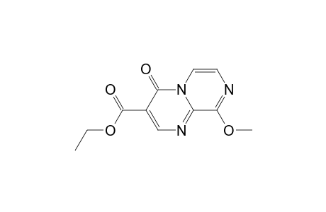 3-ETHOXYCARBONYL-9-METHOXYPYRAZINO-[1.2-A]-PYRIMIDIN-4-ONE