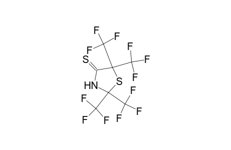 2,5-Dihydro-2,2,5,5-tetrakis(trifluoromethyl)-4-thiazolidinethione