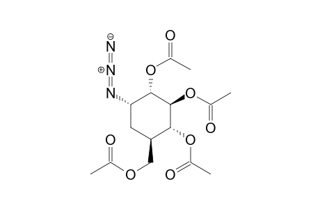 (1S,2S,3R,4R,6S)-4-(Acetoxymethyl)-6-azido-cyclohexane-1,2,3-triyl Triacetate