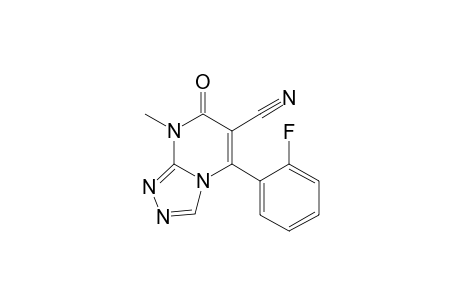 5-(2-Fluorophenyl)-8-methyl-7-oxo-7,8-dihydro[1,2,4]triazolo[4,3-a]pyrimidine-6-carbonitrile