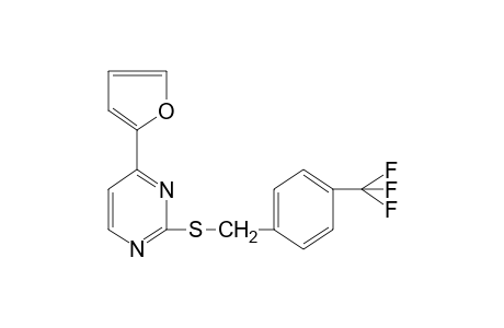 4-(2-furyl)-2-{[p-(trifluoromethyl)benzyl]thio}pyrimidine