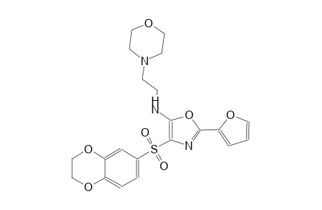 4-morpholineethanamine, N-[4-[(2,3-dihydro-1,4-benzodioxin-6-yl)sulfonyl]-2-(2-furanyl)-5-oxazolyl]-