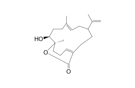 (3E,7S,11Z)-7-hydroxy-3,11,15-cembratrien-20,28-olide