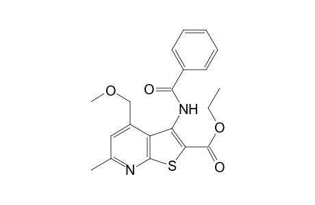 3-Benzamido-4-(methoxymethyl)-6-methyl-2-thieno[2,3-b]pyridinecarboxylic acid ethyl ester