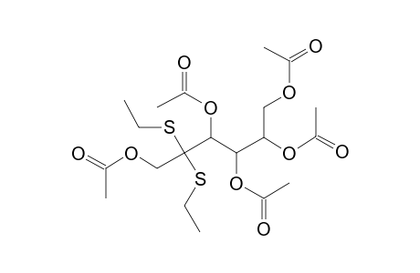 D-Fructose, diethyl mercaptal, pentaacetate