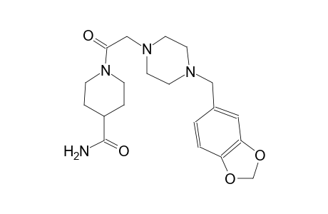 4-piperidinecarboxamide, 1-[[4-(1,3-benzodioxol-5-ylmethyl)-1-piperazinyl]acetyl]-