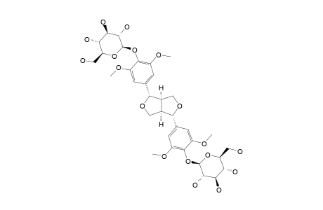 ELEUTHEROSIDE-E;LIRIODENDRIN;SYRINGARESINOL-DI-O-BETA-D-GLUCOPYRANOSIDE