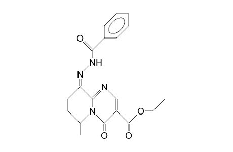 Z-ETHYL-9-BENZOYLHYDRAZONO-6-METHYL-4-OXO-6,7,8,9-TETRAHYDRO-4H-PYRIDO-[1,2-A]-PYRIMIDINE-3-CARBOXYLATE