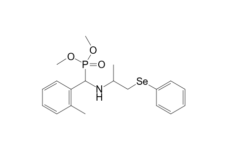 Dimethyl ({[1-(Phenylselanyl)propan-2-yl]amino}(o-tolyl)-methyl)phosphonate