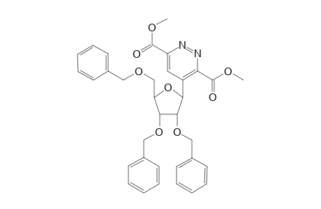 3,6-bis(Methoxycarbonyl)-4-[2',3',5'-tris( O-benzyl)-.beta.-D-ribofuranosyl-pyridazine