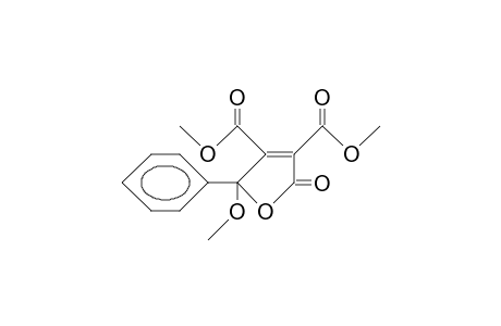 5-Methoxy-2-oxo-5-phenyl-1-oxa-3-cyclopentene-3,4-dicarboxylic acid, dimethyl ester