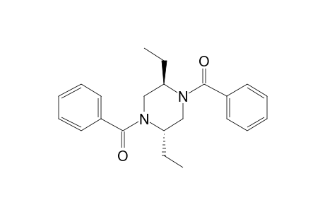 1,4-Dibenzoyl-2,trans-5-diethylpiperazine