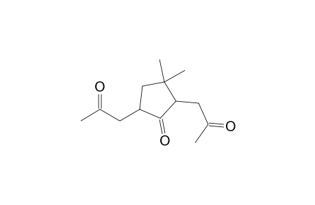 3,3-Dimethyl-2,5-bis-(2-oxo-propyl)-cyclopentanone