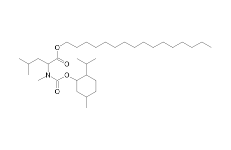 L-Leucine, N-methyl-N-((1R)-(-)-menthyloxycarbonyl)-, hexadecyl ester