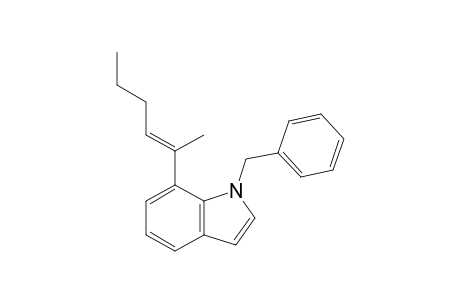 N-Benzyl-7-(1'-methylpent-1'-enyl)indole