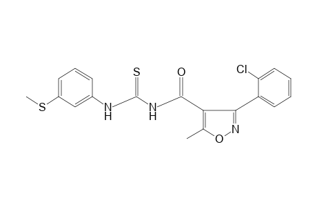 1-{[3-(o-chlorophenyl)-5-methyl-4-isoxazolyl]carbonyl}-3-[m-(methylthio)phenyl]-2-thiourea