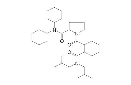 1-(2-Diisobutylcarbamoylcyclohexanecarbonyl)pyrrolidine-2-carboxamide, N,N-dicyclohexyl-