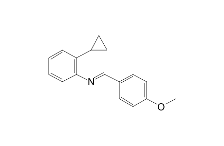 Benzenamine, 2-cyclopropyl-N-[(4-methoxyphenyl)methylene]-