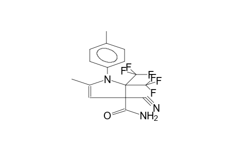 3-Methyl-1-(p-tolyl)-5,5-bis[trifluoromethyl)-=-4-cyano-2-pyrroline-4-carboxamide